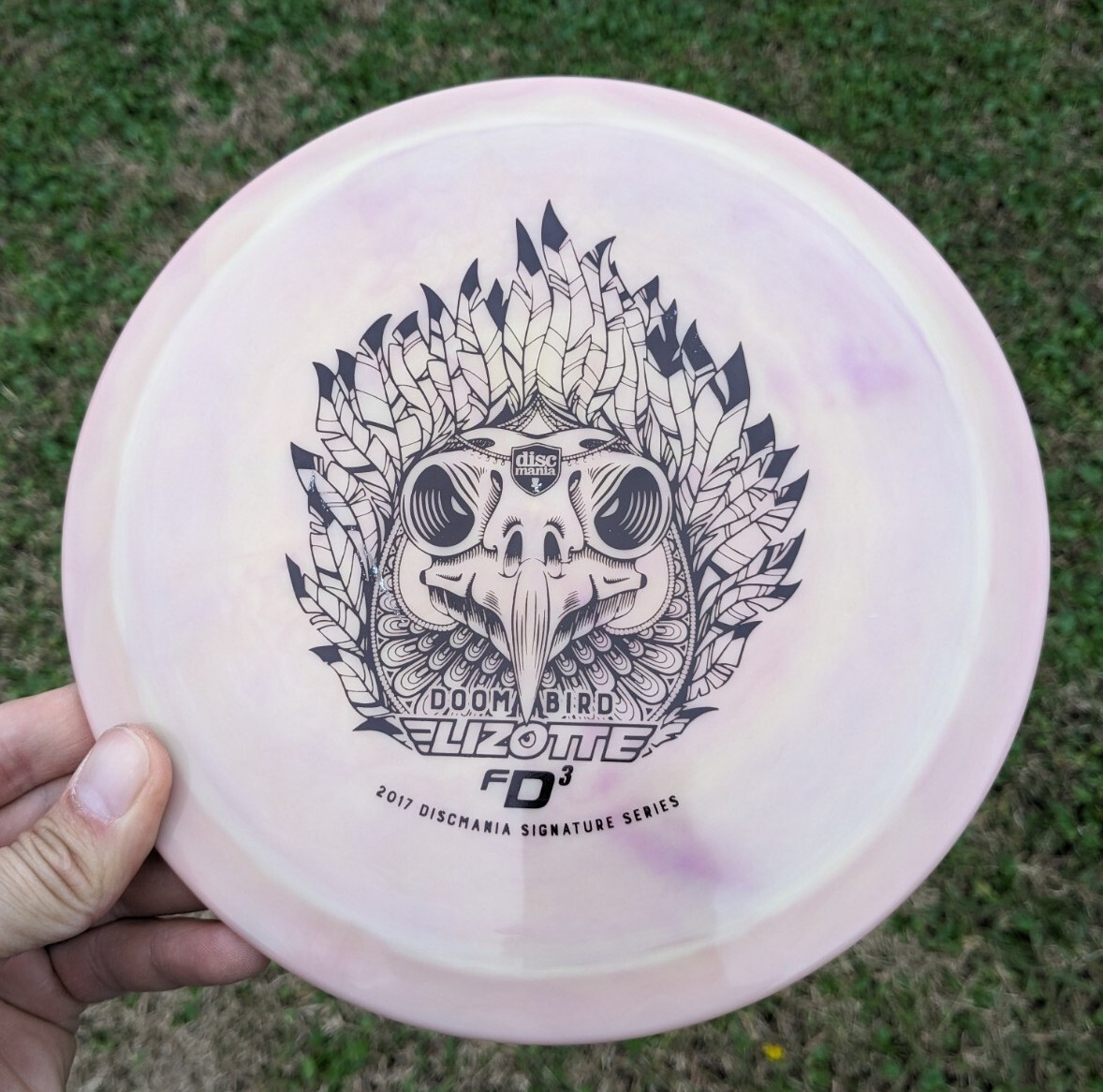 Lizotte Doom Bird 1 Swirly S-Line FD3 Discmania Disc Golf Lizotte Doom Bird 1 Swirly S-Line FD3 Discmania Disc Golf