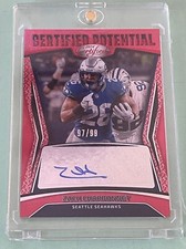Zach Charbonnet 2024 Certified Potential Signatures Red Mirror 97/99  #CPS-ZCT 