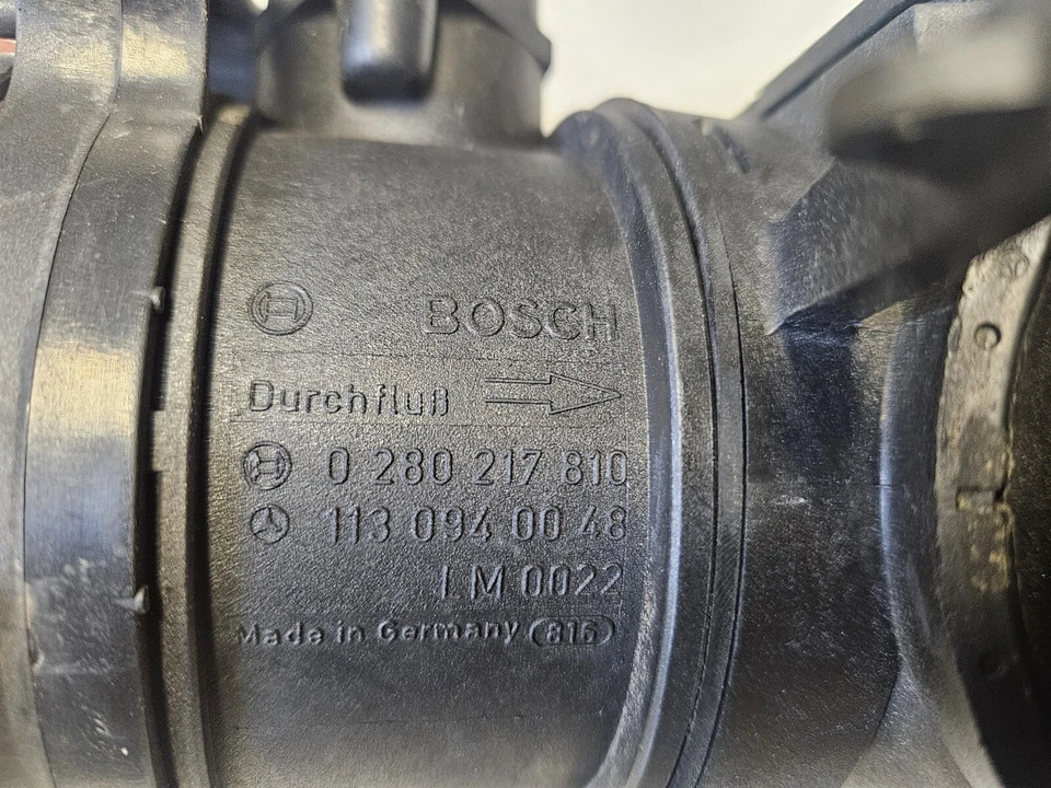 Sensor de flujo de masa de aire Bosch OEM para Mercedes-Benz W211 E55 E500 G500 0280217810 Foto 3 de 4