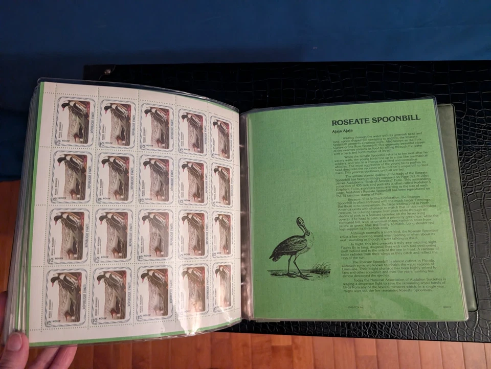 150th Anniversary AUDUBON HAITI "Birds of America" COMMEMORATIVE STAMP Book 1979 - Image 4 of 4