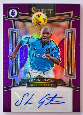 2023-24 Panini Select Premier League - Shaun Goater - Purple Auto /49 Man City