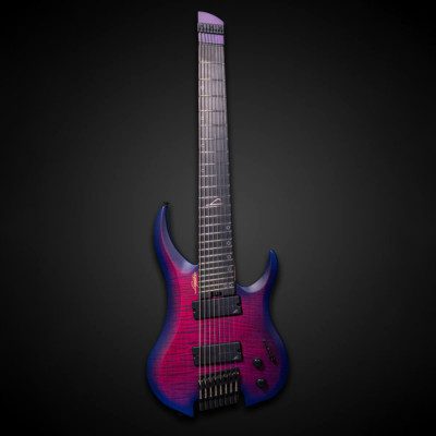 Legator G8FSS Ghost 8 Multi-Scale 8-String Headless Guitar, Hyper Nova Blue