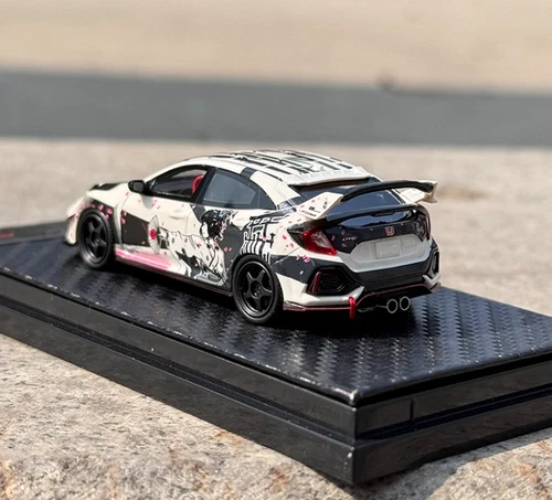 YM MODEL 1:64 CIVIC Type R FK8 copertura trasparente resina modellino auto - Foto 6 di 8