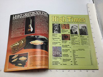 vintage HIGH TIMES -- oct 1978 #38 - sex toys La Grande Charteuse Russia  FEMALE