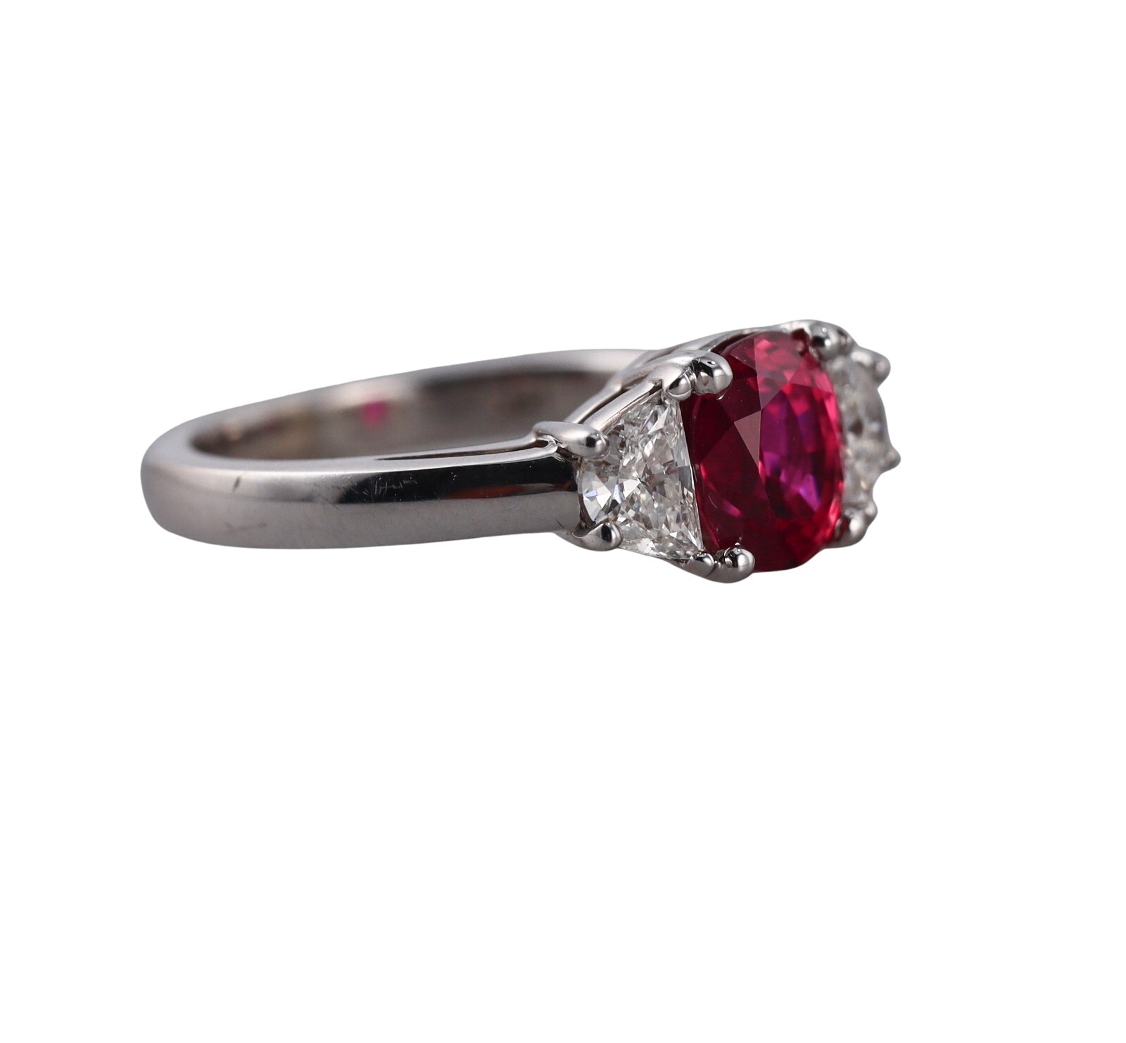 2.07ct Ruby Diamond Gold Ring - image 2