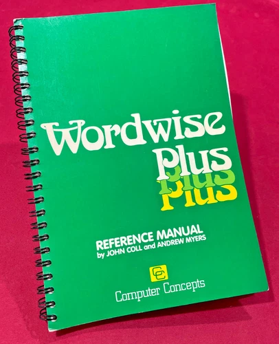 WordWise Plus Reference Manual by Computer Concepts for BBC Micro