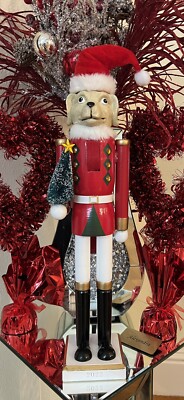 19 Inch Larger Wooden Dog Nutcracker New 2022