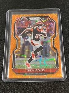 2020 Panini Prizm Football Tee Higgins Lazer Prizm Rookie #308 - Bengals