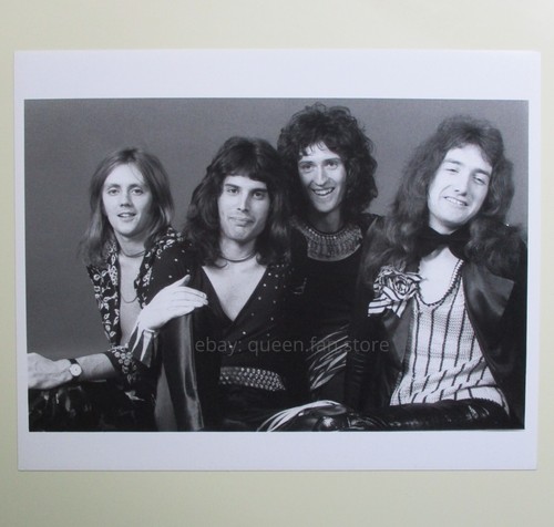 Queen Freddie Mercury 1974 Promotional 10" x 8" Photograph Group B&W Photo - Picture 4 of 4