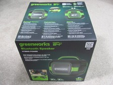 Greenworks POWERALL 24V Outdoor Bluetooth Portable Speaker Hybrid Power with 2Ah
