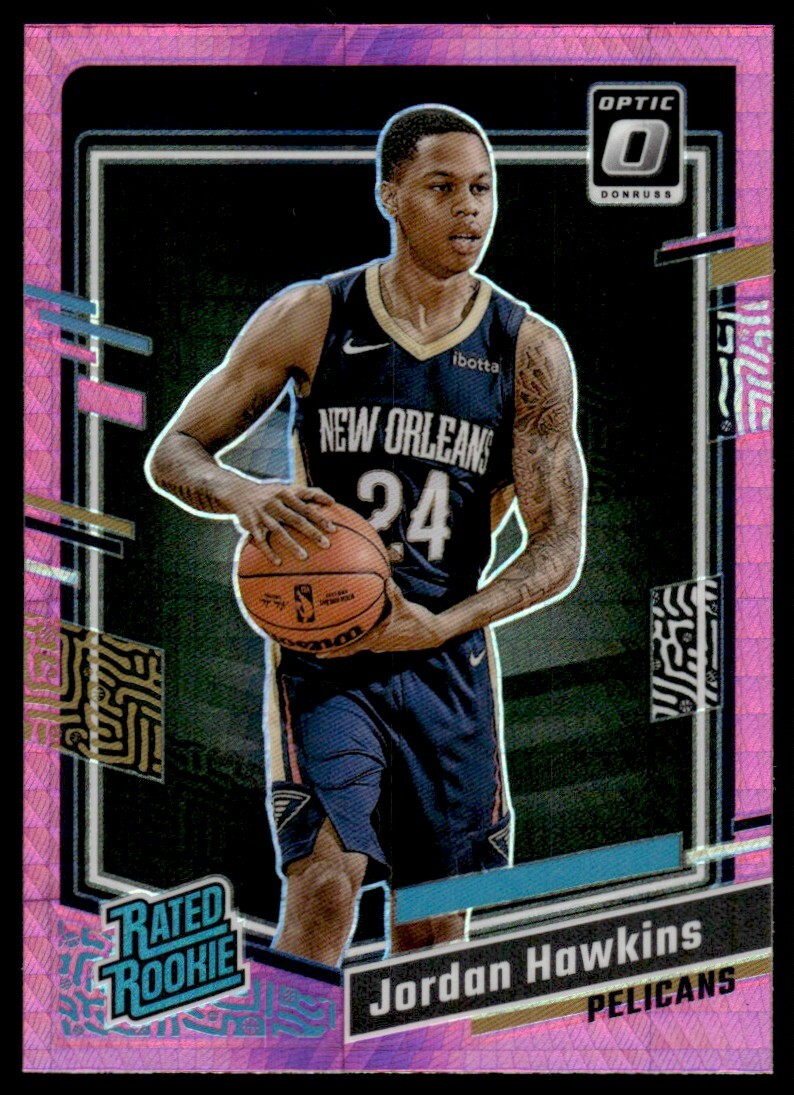 2023-24 Donruss Optic Pink Hyper Jordan Hawkins Rookie New Orleans Pelicans #238