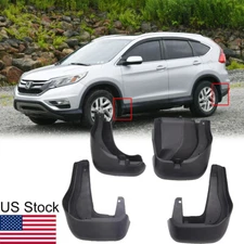 4Pcs Black Front Rear Mud Flaps Splash Guards Fender For Honda CR-V 2012-2016