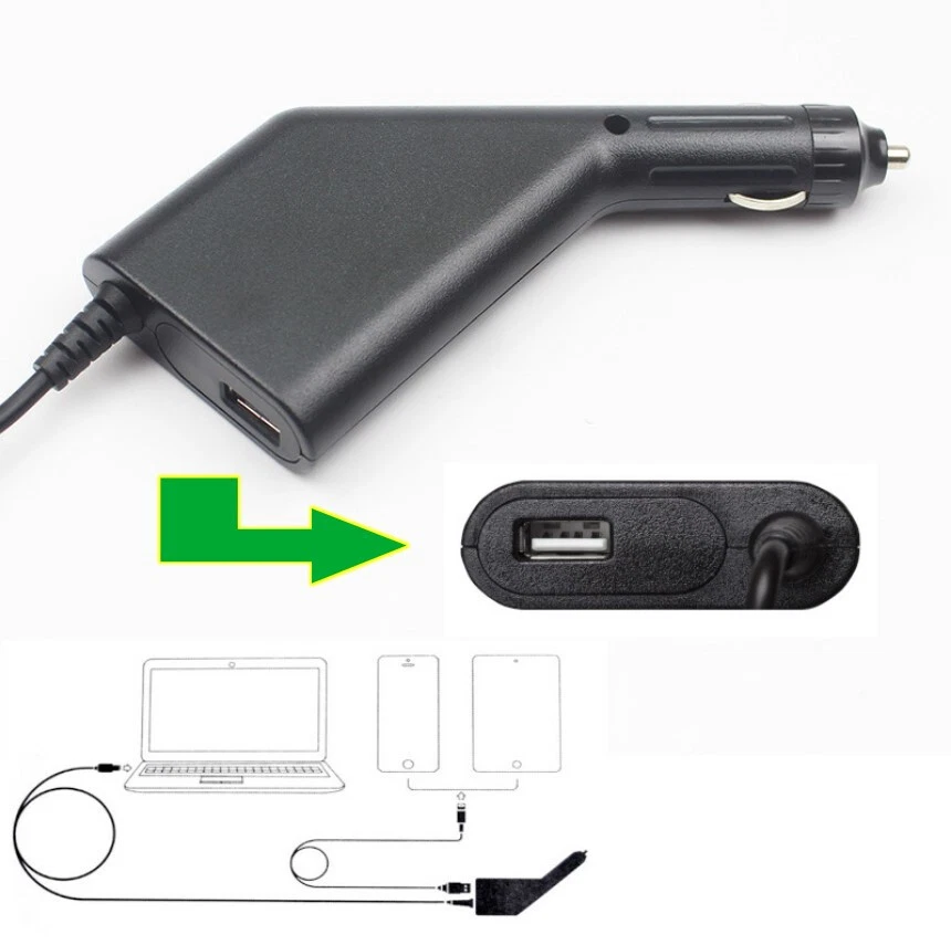 DC 4.5*3.0mm Power Car Charger Adapter 19.5V For HP Envy14 / 15 Pavilion 90W AU - Image 4 of 4