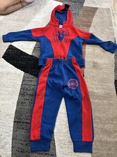 Marvel Spider-Man Little Boys Zipper Hoodie Fleece Pants Set Size 3T
