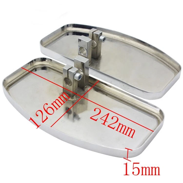 Pranchas de assoalho traseiras de passageiros para Yamaha V Star 1100 Kawasaki Vulcan 1500 - Imagem 2 de 3