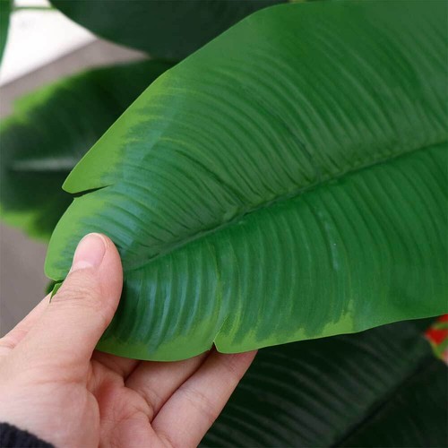 Room Large Greenery Fake Plant Faux Banana Tree Artificial Palm Home Decoration - Picture 4 of 14