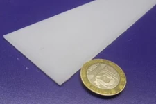 Hdpe White Bar 1/16" (.062") Thick x 2.00" Wide x 24" Long, 12 Pcs, 24 Ft Total