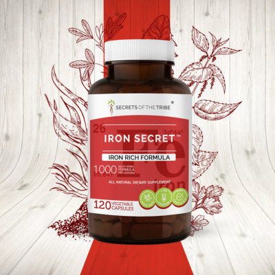 Secrets Of The Tribe Iron Secret Capsules, 500 mg