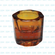 DDM International Premium Glass Mixing Dappen Dish, Clear, Blue, Green or Amber 