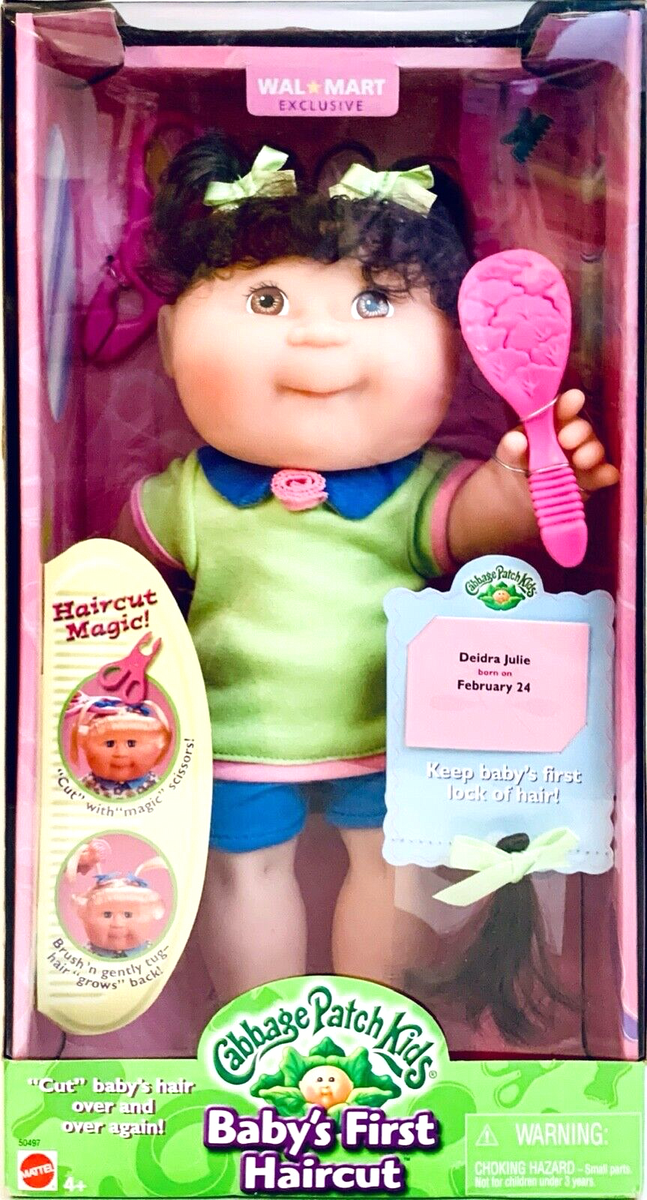 Mattel 2001 NIB Cabbage Patch Kids Baby's First Haircut 12