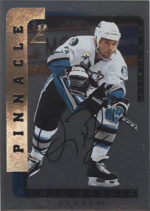1996-97 Pinnacle Be A Player - Doug Bodger #208 Silver Autographs (AU ...