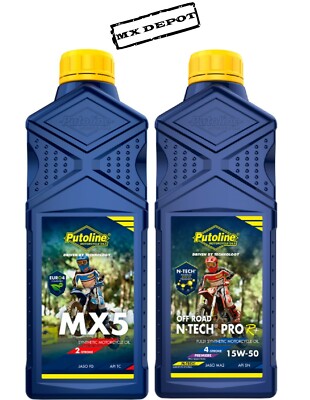 KTM SX65 2004 - 2020 PUTOLINE OIL SERVICE KIT MX5 & 15w50 MOTOCROSS