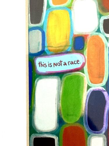 Cathy Rubin Art Print This Is Not A Race Colorful Cells Sig Ed 5”x5” 8”x10” Matt - Imagen 3 de 12