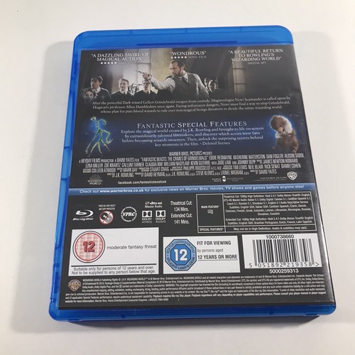 Fantastic Beasts Where To Find Them + Grindelwald Blu-ray Two Movie Bundle Lot - Picture 9 of 10