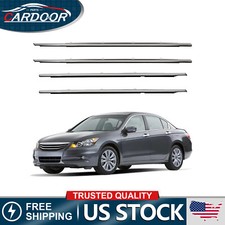 4x Window Moulding Trim Weatherstrip Seal Belt For 2008-2012 Honda Accord
