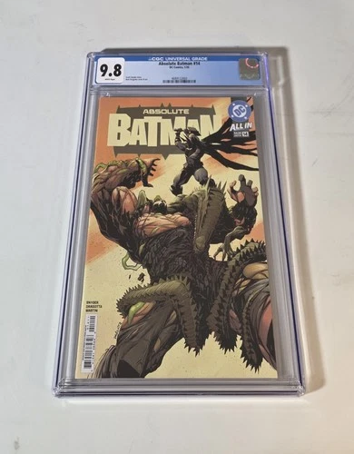 🔥 Absolute Batman #14 CGC 9.8 Graded Cover A 1st Printing Snyder Dragotta 🔥