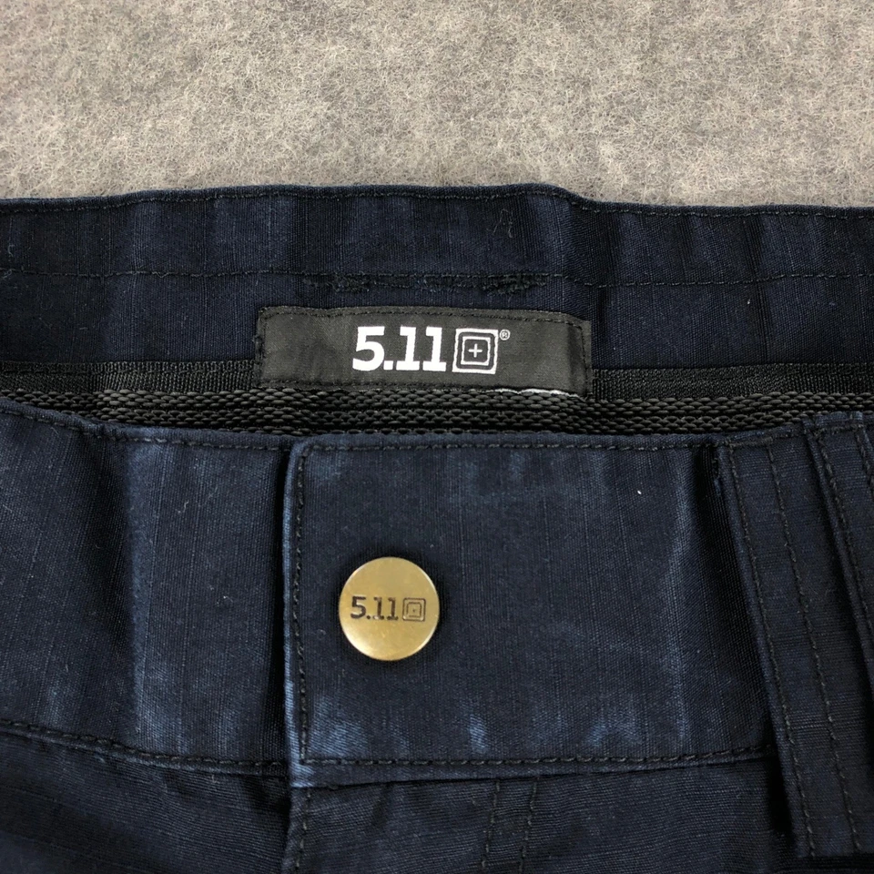 5.11 Tactical Shorts Mens 30 Navy Blue Cargo Utility Outdoor Workwear Stretch - Image 3 of 4