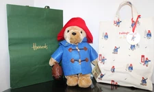 HARRODS COLLAB PADDINGTON BEAR 16" PLUSH TEDDY BEAR TOTE & SHOPPING BAG NEW
