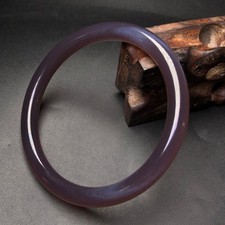 Natural Purple Agate Bracelet Diameter 60mm Bangle