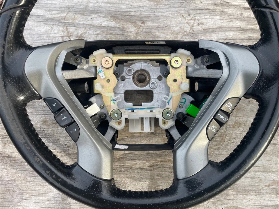 Volante Honda Pilot 2003-2005 cuero negro controles de crucero y estéreo OEM Foto 2 de 3