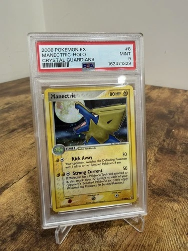 2006 POKEMON EX CRYSTAL GUARDIANS MANECTRIC #8/100 RARE HOLO FOIL PSA 9