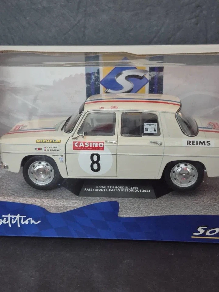 RARE SOLIDO 1:18 Renault 8 Gordini 1300 #8 Rally Monte Carlo - S1803608 - Image 2 of 4