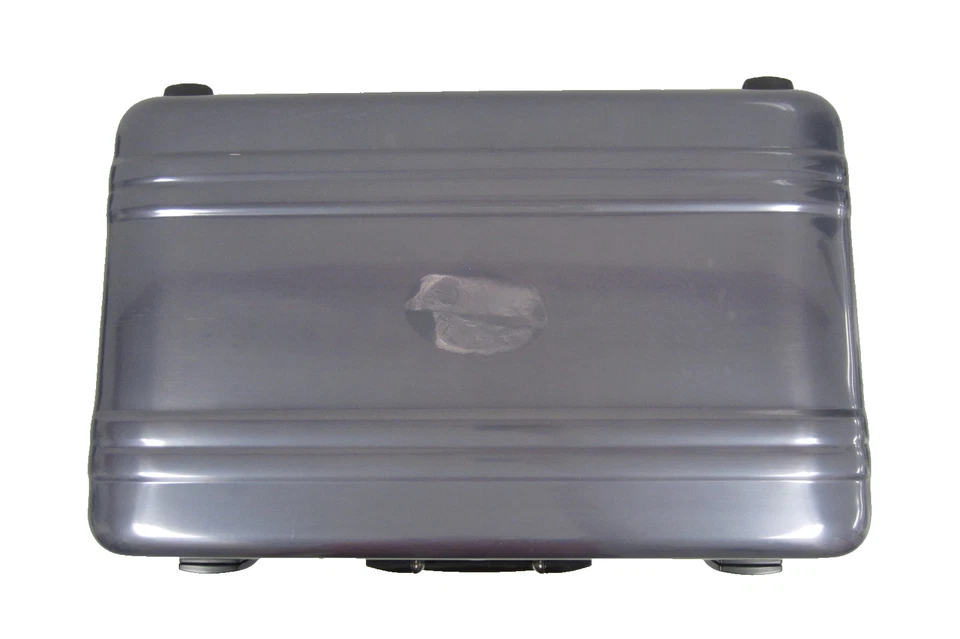 Estuches de negocios Zero Halliburton Aluminum Attache 13x20x5 - azul cepillado *raros Foto 2 de 4