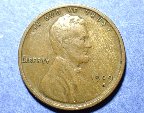 1909-S Lincoln cent  VF