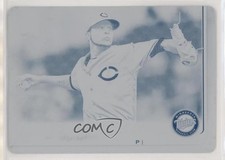 2019 Topps Printing Plate Cyan 1/1 Ervin Santana #335 r7d