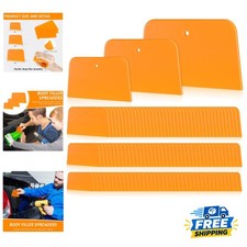 Durable Plastic 6-piece Body Filler Spreaders Set - Ideal For Auto Maintenance Durable Plastic 6-piece Body Filler Spreaders Set - Ideal For Auto Maintenance