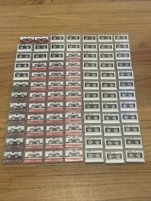 VINTAGE Lot of 55 Sony Panasonic TDK MC-60 Microcassette Tapes Used MINI Tape