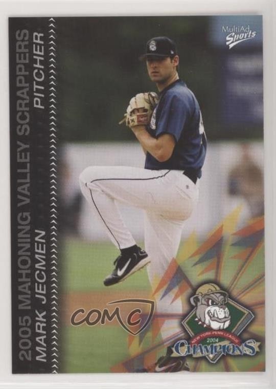 2005 MultiAd Sports Mahoning Valley Scrappers Mark Jecmen #17 n1u