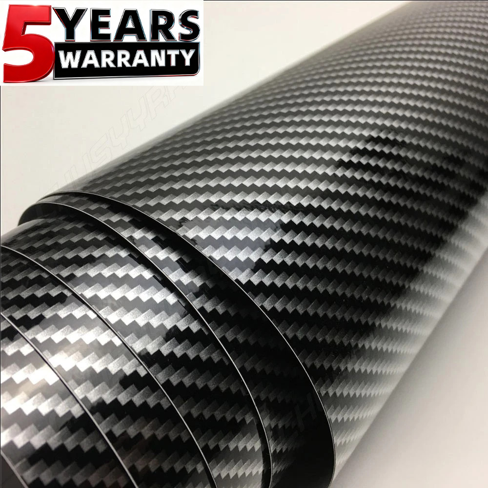 Carbon Fiber Vinyl Film Car Interior Wrap Stickers Auto Parts Accessories 12x60