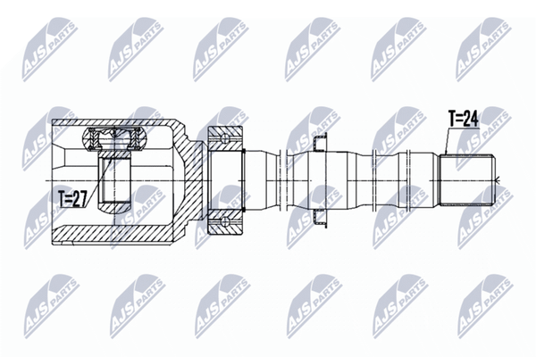 NTY Gelenksatz, Antriebswelle NPW-TY-036 FüR Toyota-image