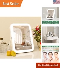 Lighted Vanity Mirror LED Lighted Makeup Mirror Touch Control Portable Travel...