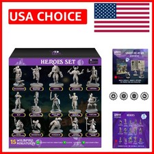 28-32mm Dungeons Dragons Miniatures Set - Perfect for Painting Collecting