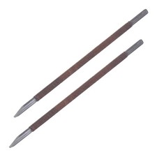 3.5mm Manganese Steel Small Flat Polyester Thread Handle Wood Chisel 2pcs