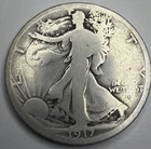 1917 S WALKING LIBERTY HALF DOLLAR E65