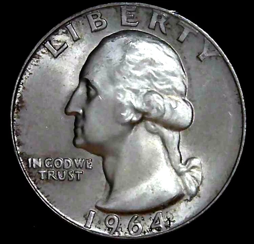 1964-D 25C Washington BU 90% Silver 26stt0205-6