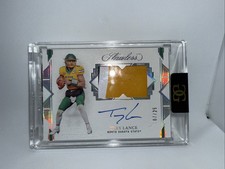 2022 Panini Flawless Collegiate Trey Lance on Card Auto And Triple Patch 7/10 🔥